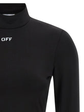 Off White Off Stamp Crop Top Black
