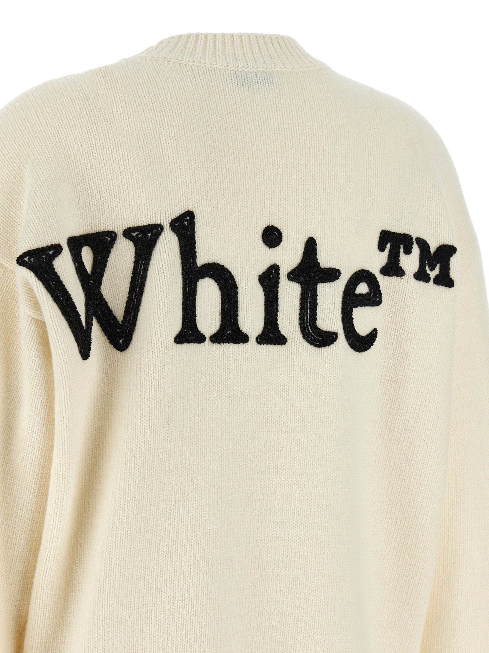 Off White Bookish Shared Sweater White/black