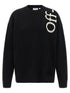 Off White Vertical Bookish Sweater White/black
