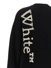 Off White Vertical Bookish Sweater White/black