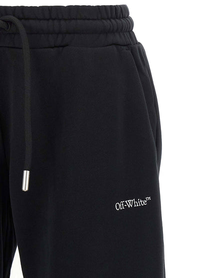 Off White Bookish Joggers Black