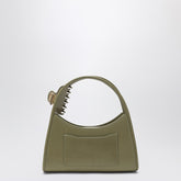 Marc Jacobs Reed Glam Claw Clip Leather Shoulder Bag Red