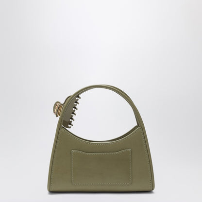Marc Jacobs Reed Glam Claw Clip Leather Shoulder Bag Red