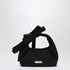 Marc Jacobs The Bow Mini Nylon Bag with Maxi Bow Detail in Black Metal