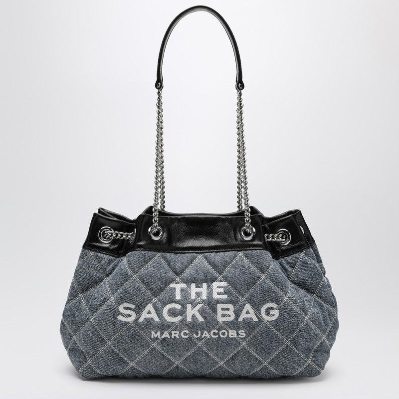Marc Jacobs Quilted Denim Shoulder Bag Blue