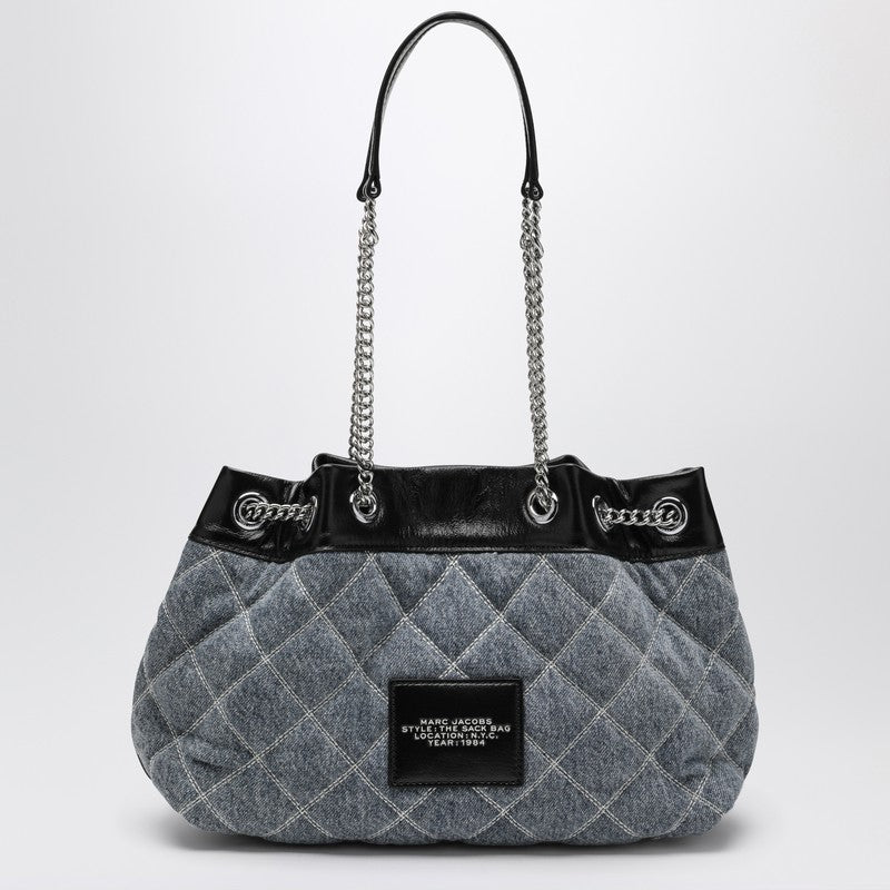 Marc Jacobs Quilted Denim Shoulder Bag Blue