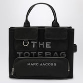 Marc Jacobs Black Canvas Medium Cargo Tote Bag Metal