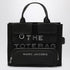 Marc Jacobs Black Canvas Medium Cargo Tote Bag Metal