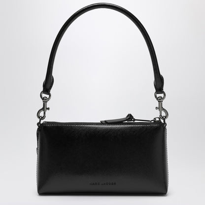 Marc Jacobs The Snapshot Small DTM Convertible Leather Clutch Bag Black Metal