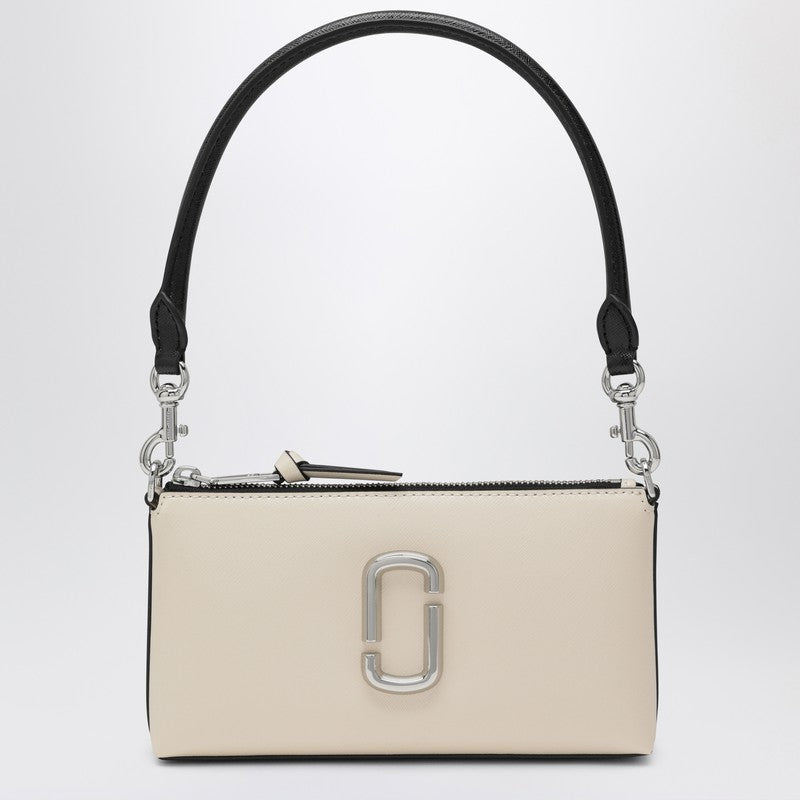 Marc Jacobs The Snapshot DTM Convertible Leather Shoulder Bag White