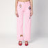 Marc Jacobs Pink Printed Cotton Denim Jeans Pink