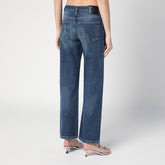 Marc Jacobs Blue Washed Denim Straight-Leg Jeans Blue