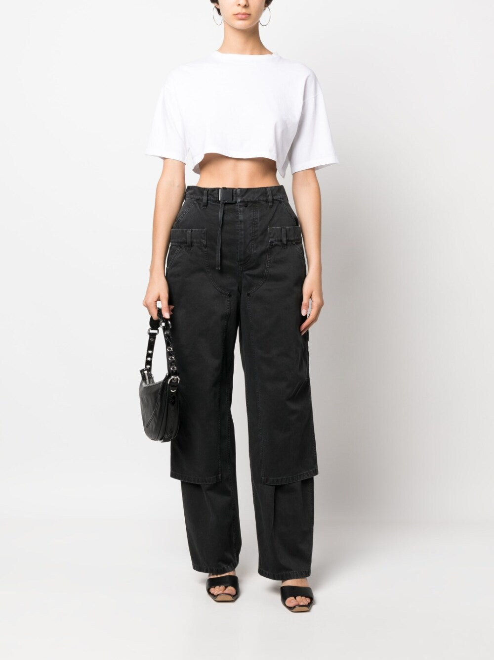 Layered Wide Leg Trousers