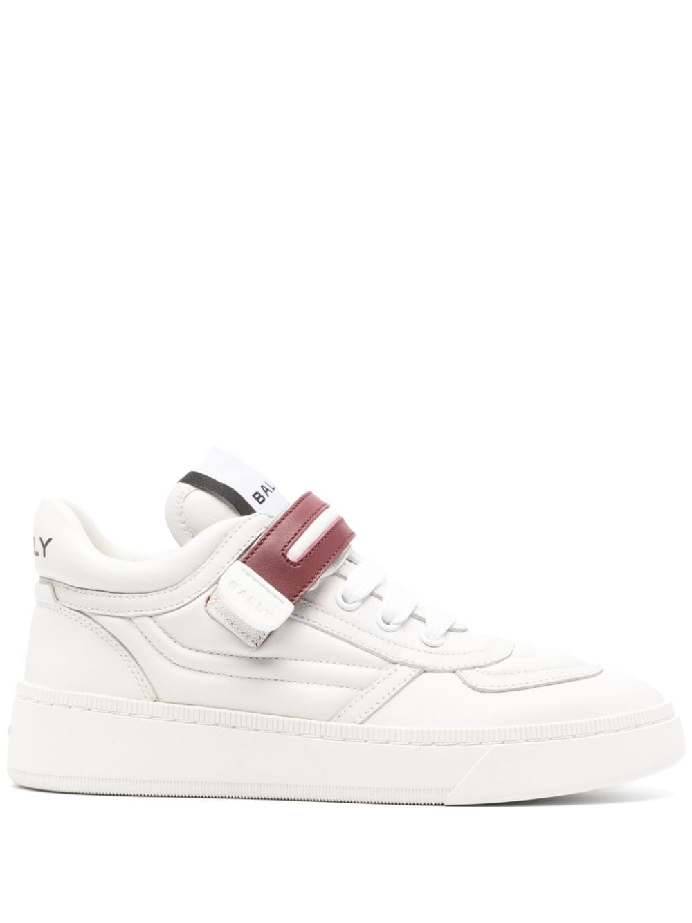 Bally Panelled Calf Leather Sneakers White