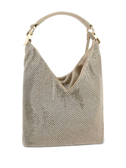 Benedetta Bruzziches Bella Ciao Crystal-Embellished Powder Shoulder Bag Powder