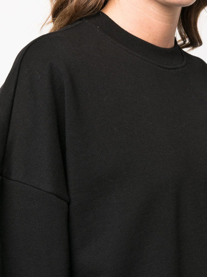 Wardrobe.Nyc Oversized Knitted Cotton Jumper Black Black