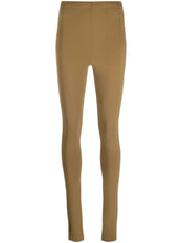 Wardrobe.Nyc High-Waisted Ankle-Zip Leggings Camel camel