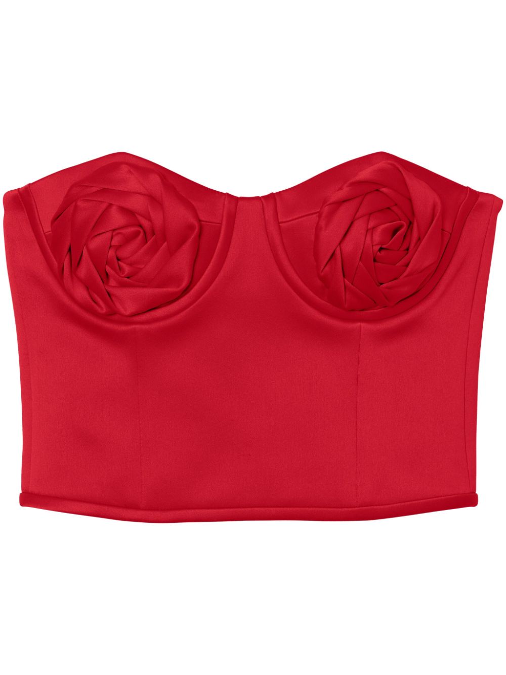 Marc Jacobs The Duchess Faux-Rose Detailing Top Red