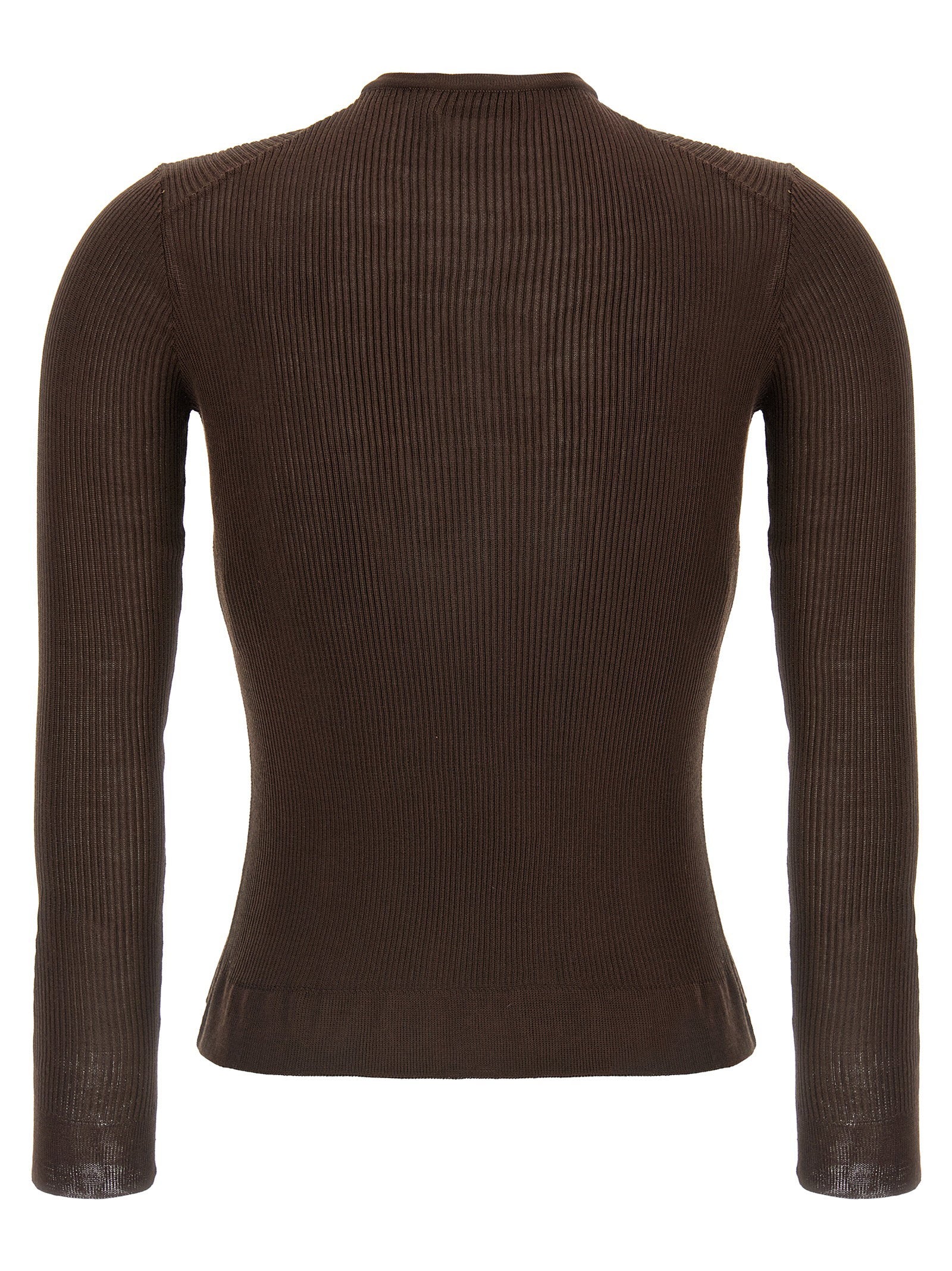 Magda Butrym 20 Silk Sweater Brown