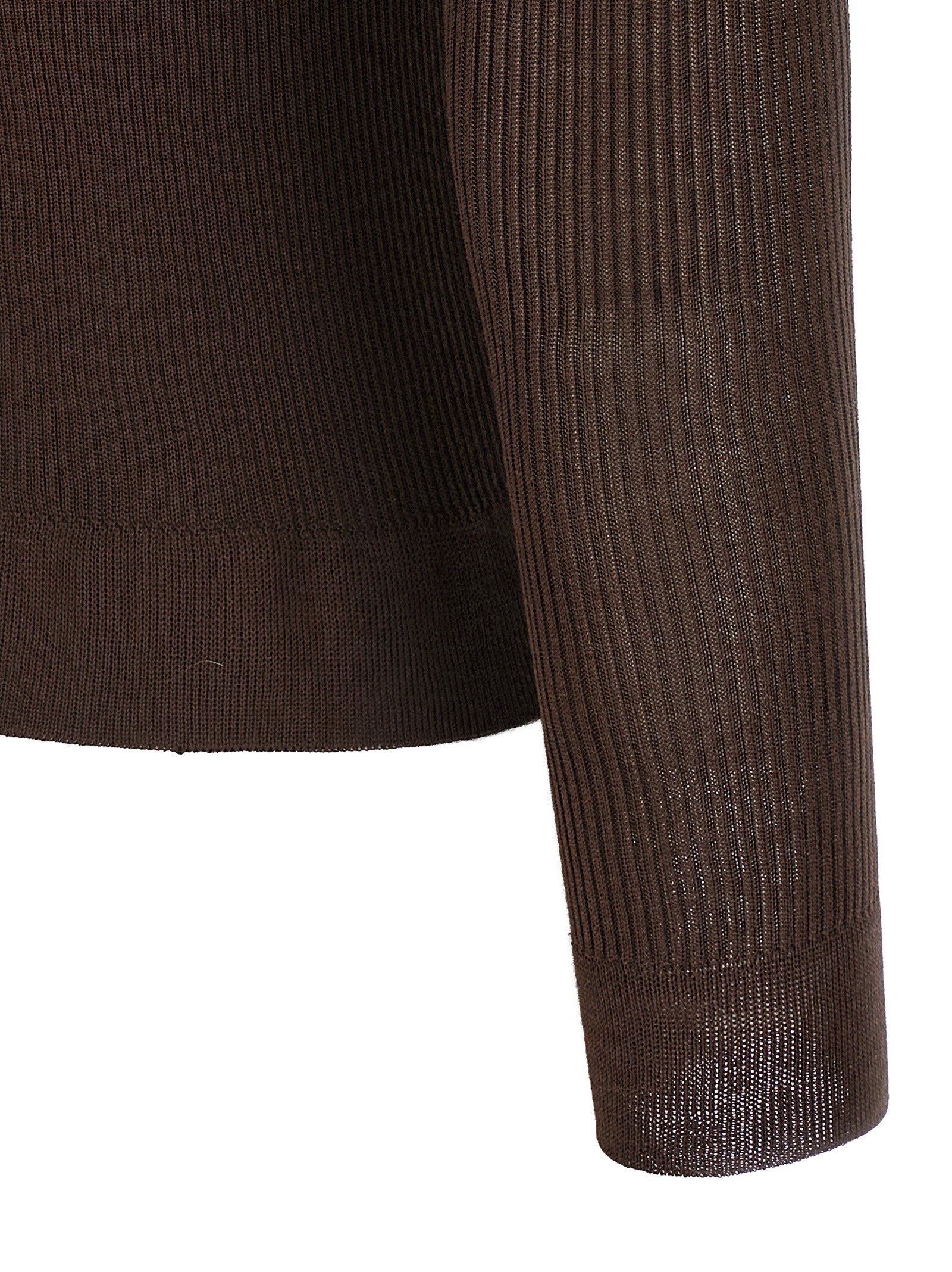 Magda Butrym 20 Silk Sweater Brown
