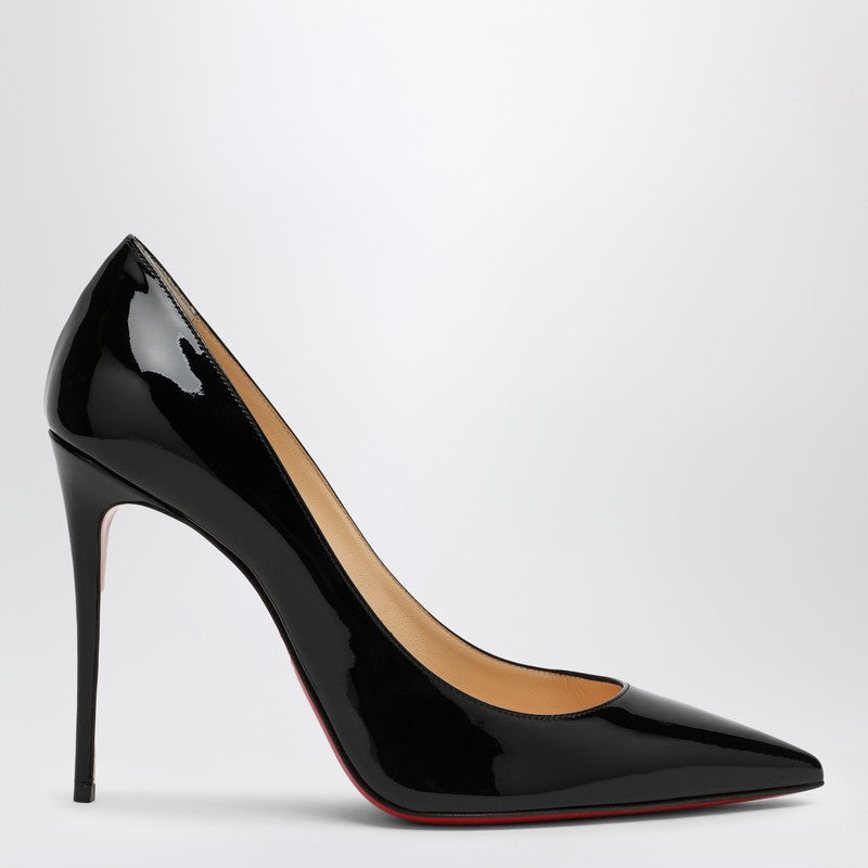 Christian Louboutin Patent Leather Pointed-Toe Pumps Black