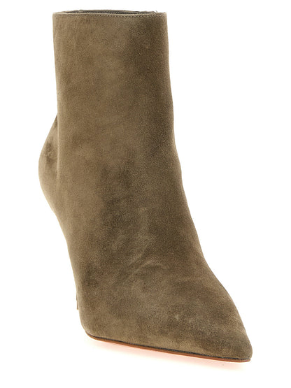 Christian Louboutin Miss Z Booty Ankle Boots Beige