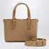 Christian Louboutin Beige Leather Cabata Mini Tote Bag Brown