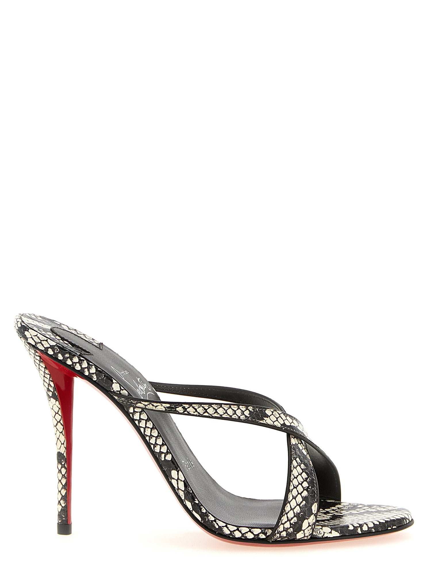 Christian Louboutin Mulazee Cross Sandals Gray
