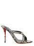 Christian Louboutin Mulazee Cross Sandals Gray