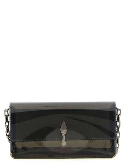 Christian Louboutin Clutch With Bettina Mini Strap Black  