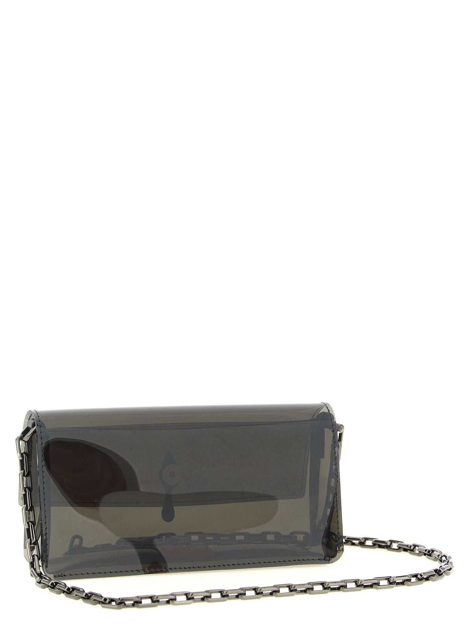 Christian Louboutin Clutch With Bettina Mini Strap Black  