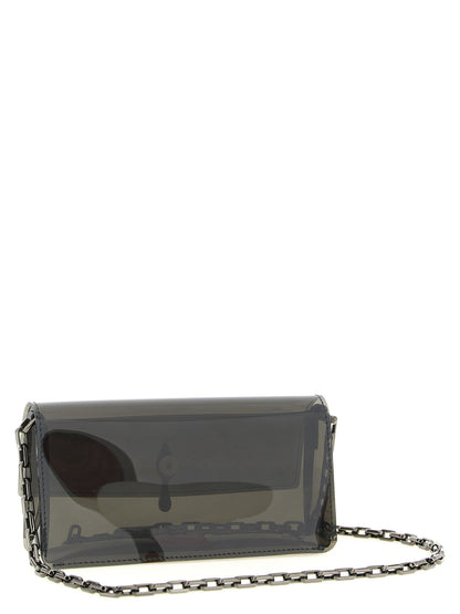 Christian Louboutin Clutch With Bettina Mini Strap Black  