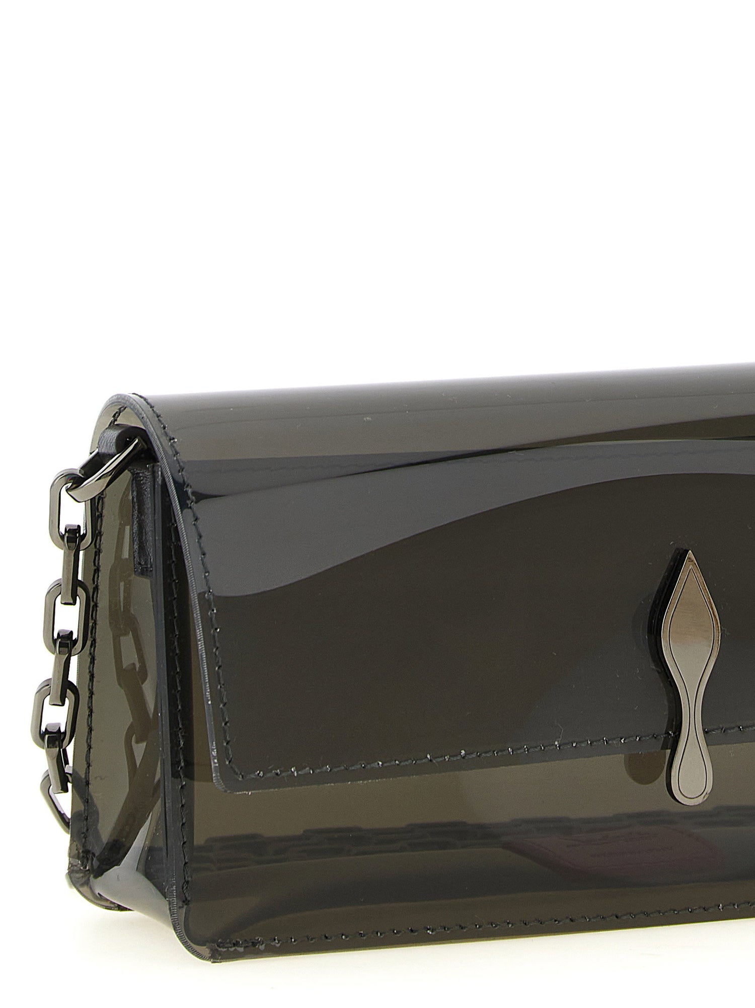 Christian Louboutin Clutch With Bettina Mini Strap Black  