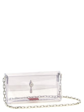 Christian Louboutin Clutch With Bettina Mini Strap Silver
