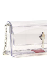 Christian Louboutin Clutch With Bettina Mini Strap Silver