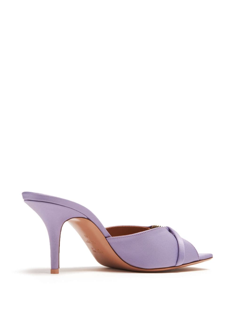 Malone Souliers Crystal-Embellished Satin High-Heel Sandals Lilac Lilac
