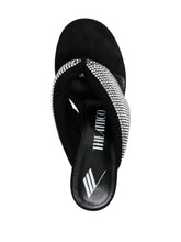The Attico Crystal-Embellished Leather High-Heel Sandals Silver