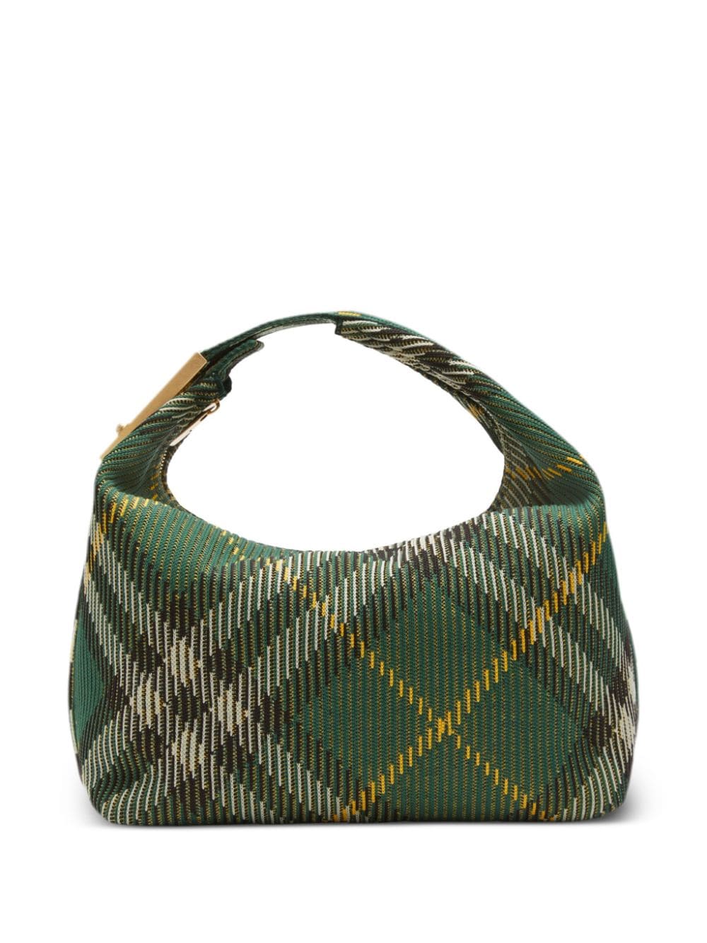 Burberry Medium Check Shoulder Bag in Green