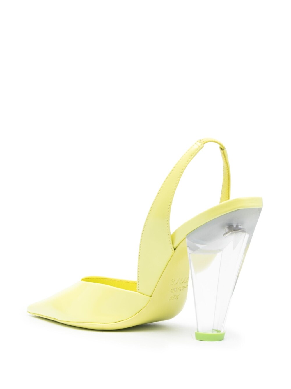 Slingback With Heel Yellow