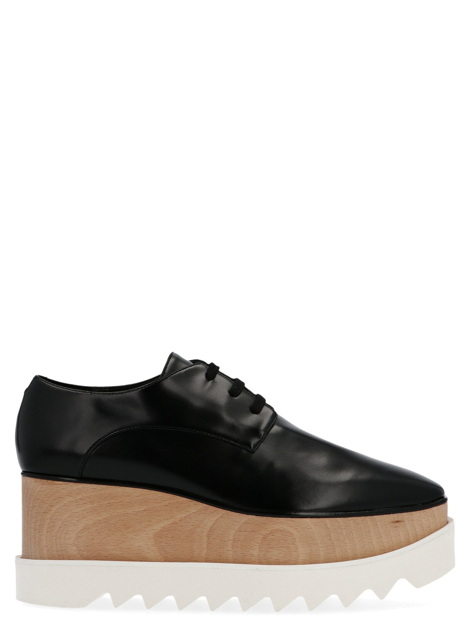 Stella Mccartney Elyse’ Lace Up Wedges Black