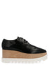 Stella Mccartney Elyse’ Lace Up Wedges Black