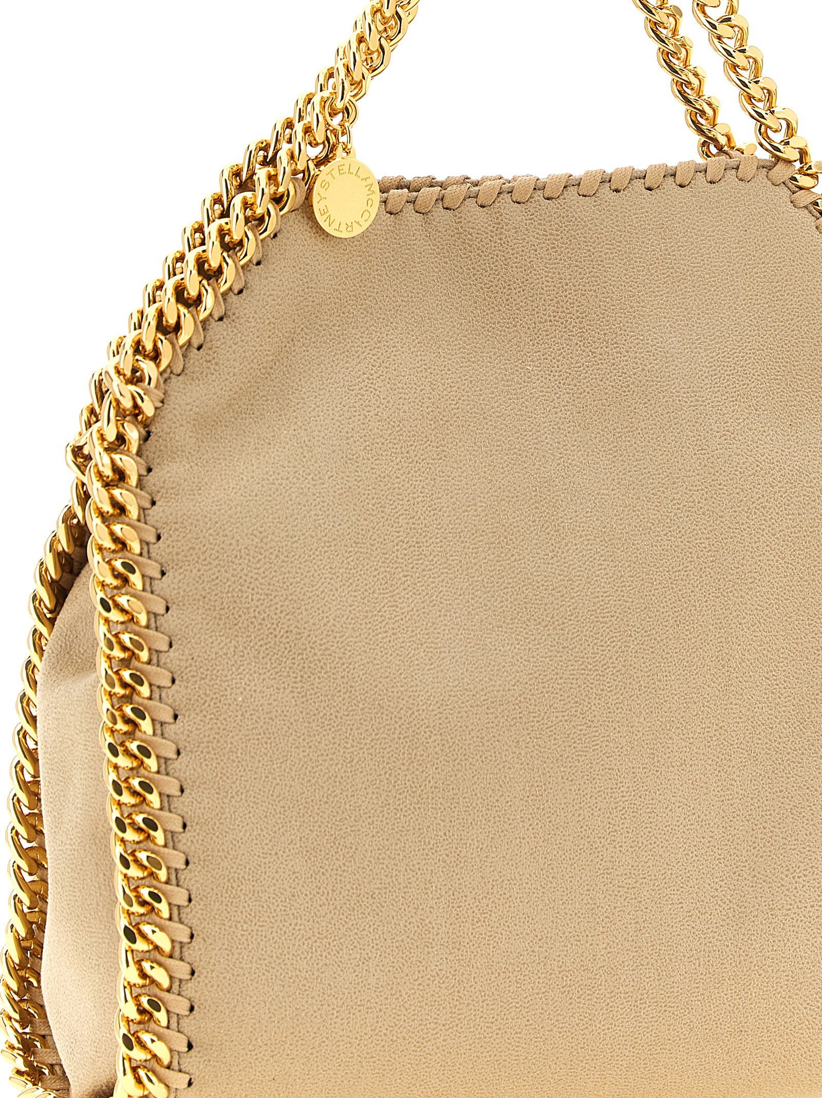 Stella Mccartney Falabella Mini Shoulder Bag Beige