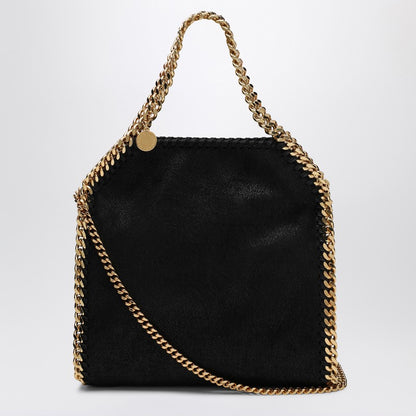 Stella McCartney Falabella Mini Black Tote Bag with Gold Chain Black