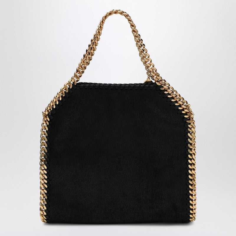 Stella McCartney Falabella Mini Black Tote Bag with Gold Chain Black