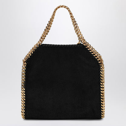 Stella McCartney Falabella Mini Black Tote Bag with Gold Chain Black