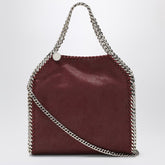 Stella McCartney Falabella Mini Tote Bag in Burgundy Faux Leather