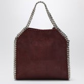 Stella McCartney Falabella Mini Tote Bag in Burgundy Faux Leather