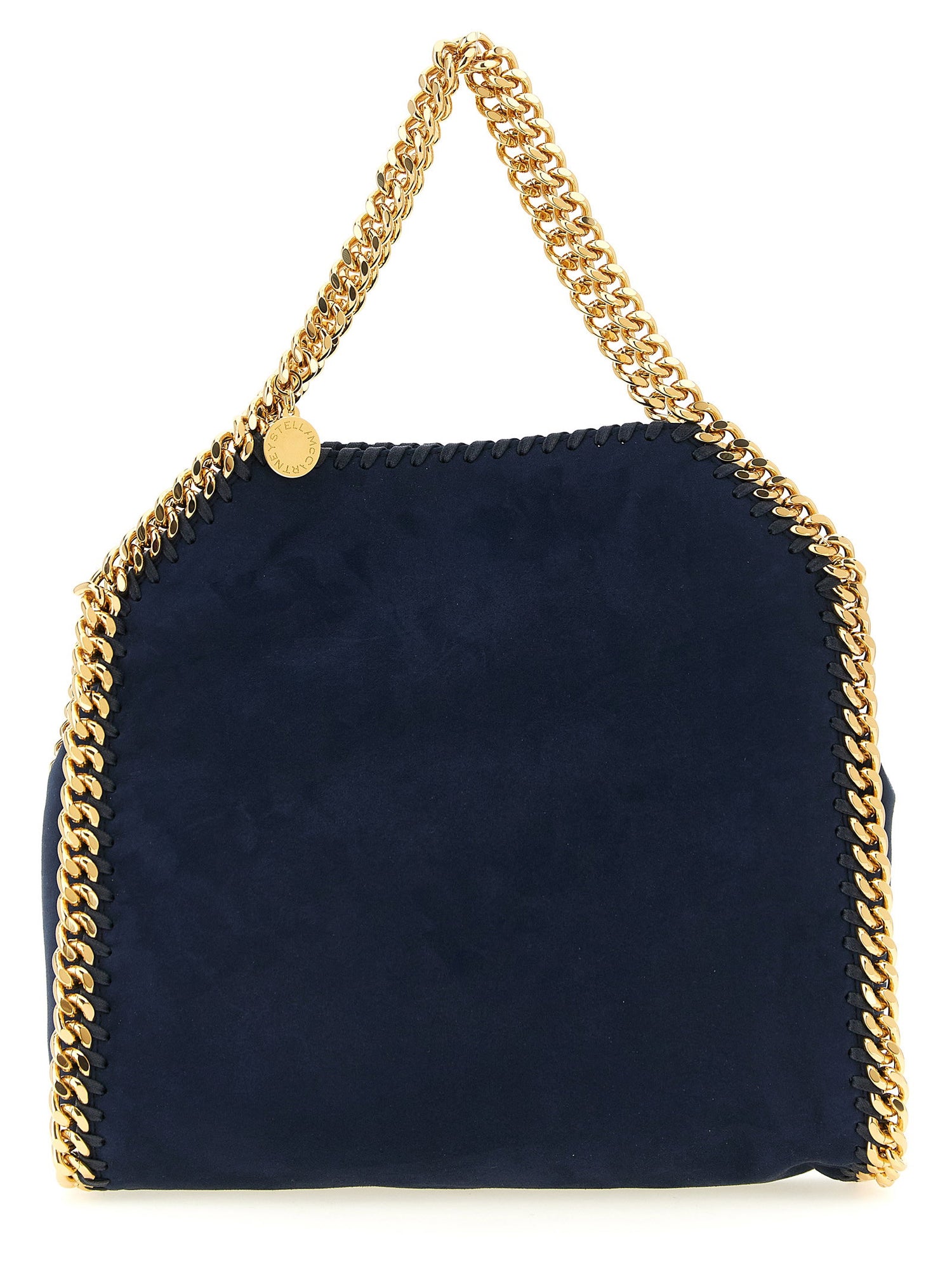 Stella Mccartney Falabella Mini Suede Shoulder Bag Blue
