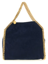 Stella Mccartney Falabella Mini Suede Shoulder Bag Blue