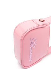 Blumarine Crystal Embellished Logo Tote Bag Pink